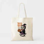 Schattige Halloween Skeleton Witch Tote Bag (Voorkant)