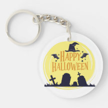 Schattige Halloween-sleutelhangers Geesten, Pompoe