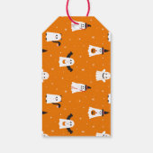Schattige Halloween Trick or treat Ghosts Cadeaulabel (Achterkant)