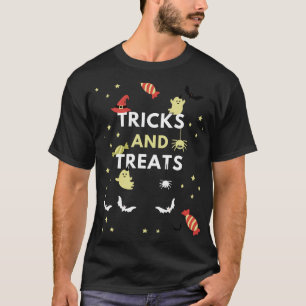 Schattige Halloween-trucs en -snoepjes Grappige Ge T-shirt