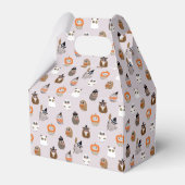 Schattige Halloween Uilen Patroon Bedankdoosjes (Voorkant Zijde)
