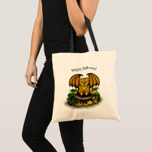 Schattige Halloween-vleermuis Tote Bag