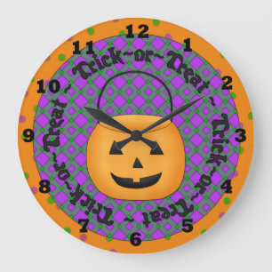 Schattige Halloween Wall klok