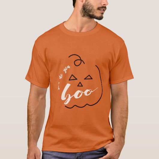 Schattige Halloween You Do You Boo Pompoen T-shirt (Voorkant)