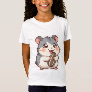 Schattige hamster eet zonnebloempit grappige meme  t-shirt