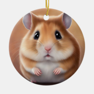 Schattige hamster keramisch ornament