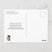 Schattige Hamster Kleuterschool Afstudeer Dankjewe Briefkaart (Achterkant)