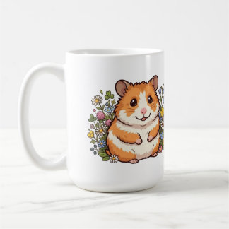 "Schattige Hamster & Wilde Bloemen Twee-Tons Koffiemok