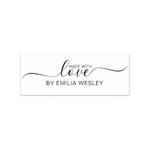 Schattige handgemaakt met liefde Small Business of Rubberstempel