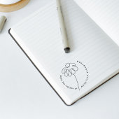 Schattige handgetekende Daisy Flower Custom Librar Rubberstempel