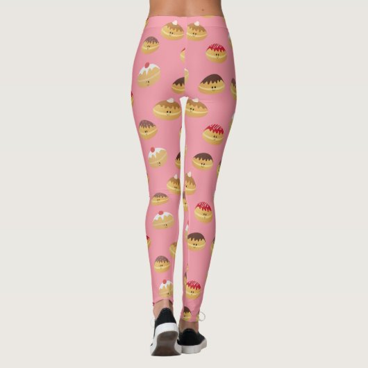 Schattige Hannukah Patterned Leggings (Achterkant)