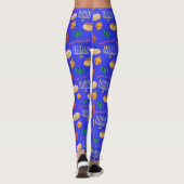 Schattige Hannukah Patterned Leggings (Achterkant)