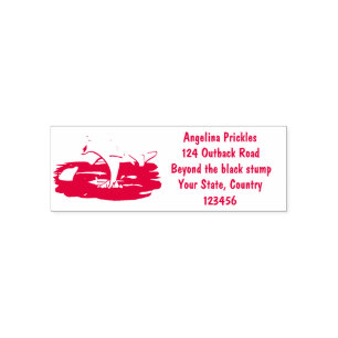 Schattige happy dolphins cartoon illustratie zelfinktende stempel