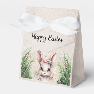 Schattige Happy Easter Waterverf Bunny Bedankdoosjes