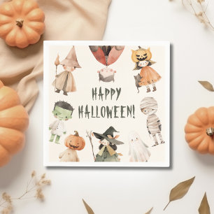 Schattige Happy Halloween Kinder partij papier ser Servet