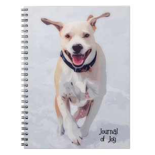 Schattige Happy Joyful Dog Art Journal Notitieboek