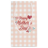 Schattige Happy Moederdag | Gift Bag Klein Cadeauzakje (Achterkant)