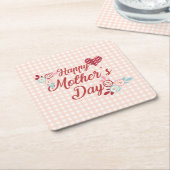Schattige Happy Moederdag | ONDERZETTER (Schuin)