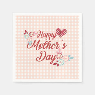 Schattige Happy Moederdag Servet