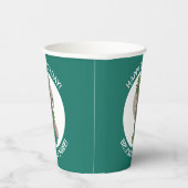 Schattige Happy Pangolin Anteater Gepersonaliseerd Papieren Bekers (Rechts)