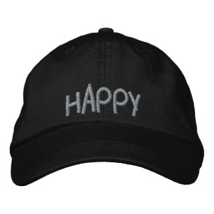 Schattige Happy Quote Lavendel Paarse Zwart Plezie Geborduurde Pet