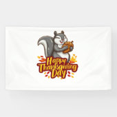 Schattige Happy Thanksgiving Squirrel Classic T-sh Spandoek (Horizontaal)