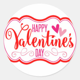 Schattige Happy Valentines Day Stickers Love