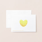 Schattige hart aangepaste tekst en foto Valentijns Folie Kaarten (Met envelop)