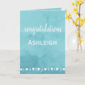 Schattige hart Afstuderen gefeliciteerd Kaart (Gele Bloem)