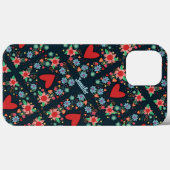 Schattige Hart Bloemen Girly Fun Custom Inspirivit Case-Mate iPhone Case (Achterkant (horizontaal))