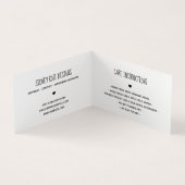 Schattige hart gemaakt met Love Hang Label Visitekaartjes (Binnen)