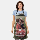 Schattige hart hou van je mama Moederdag foto Schort (Gedragen)