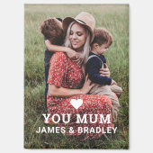 SCHATTIGE HART HOU VAN JE MAMA MOEDERDAG MAGNEET (Voorkant)