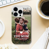 Schattige HART HOUDT VAN JE MAM Moederdag Foto Case-Mate iPhone Case