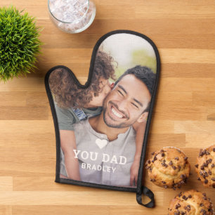 Schattige HART HOUDT VAN JE VADER Foto Vaderdag Ovenwant