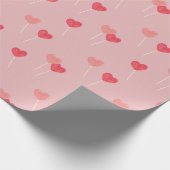 Schattige hart Snoep inpakpapier (Hoek)