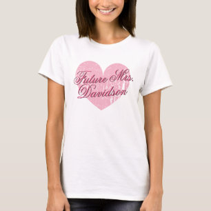 Schattige hart Toekomst Mevrouw t shirt voor verlo