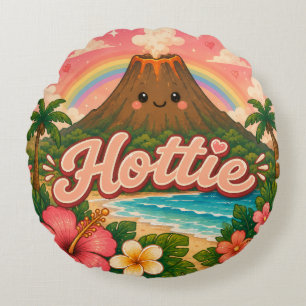 Schattige Hawaii kawaii cirkelkussen Rond Kussen
