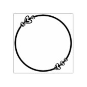 Schattige Hearts Circle Journal Rubberstempel (Afrduk)