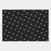 Schattige Hearts & Love Script Valentijnsdag Gold Inpakpapier Vel (Voorkant 3)