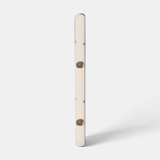 Schattige Hedgehog en Mushrooms Forest Pattern Samsung Galaxy Hoesje (Linkerkant)