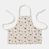 Schattige Hedgehog en Mushrooms Forest Pattern Schort (Voorkant)
