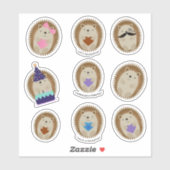 Schattige Hedgehog Sticker Set (Vel)