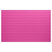 Schattige Heet Roze Wit Harten Dot Pattern Stof (Yard (91,4 cm))