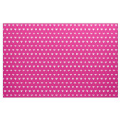 Schattige Heet Roze Wit Harten Dot Pattern Stof (Fat Quarter)