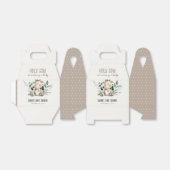 Schattige Heilige Koe Bladblad Pastel Neutraal Bab Bedankdoosjes (Uitgevouwen)