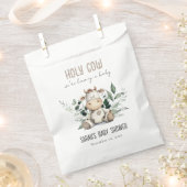 Schattige Heilige Koe Bladblad Pastel Neutraal Bab Bedankzakje (Geknipt)