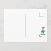 Schattige helemaal witte Kerstmis Feestdagenkaart (Achterkant)