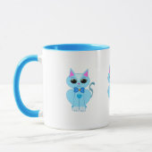 Schattige hemelse kat mok (Links)