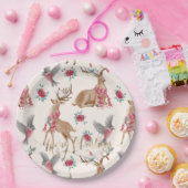 Schattige herders, vogels, bloemen papieren bordje (Feest)